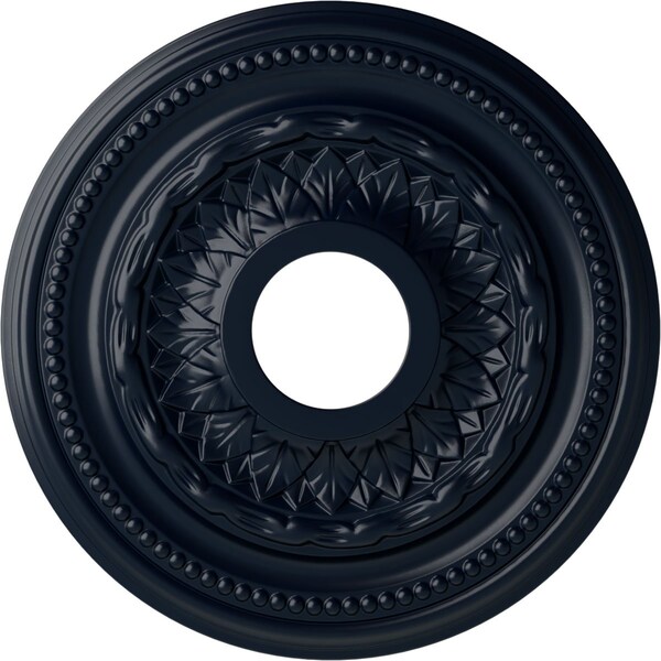 Ekena Millwork Galway Ceiling Medallion (Fits Canopies up to 3 1/4"), 15 3/4"OD x 3 1/4"ID x 1"P, Midnight Dream CM15GAMDF - main
